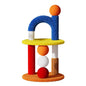 32-Inch Colorful Cat Tree with Sisal Post